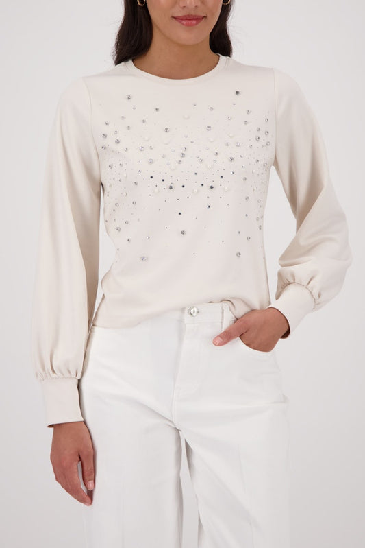 Monari Sweatshirt with Rhinestones