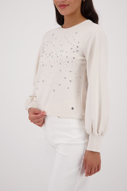 Monari Sweatshirt with Rhinestones