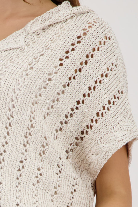 Monari Ajour Knitted Cape