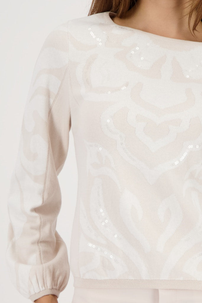 Monari Jacquard Print Sweater