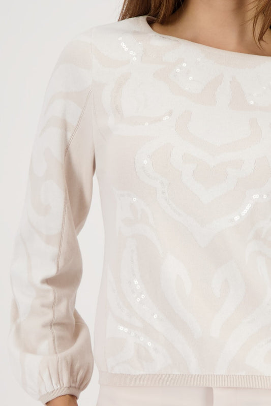 Monari Jacquard Print Sweater