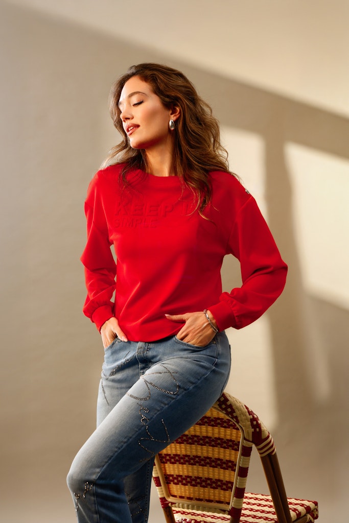 Monari Chili Pepper Embossed Sweatshirt