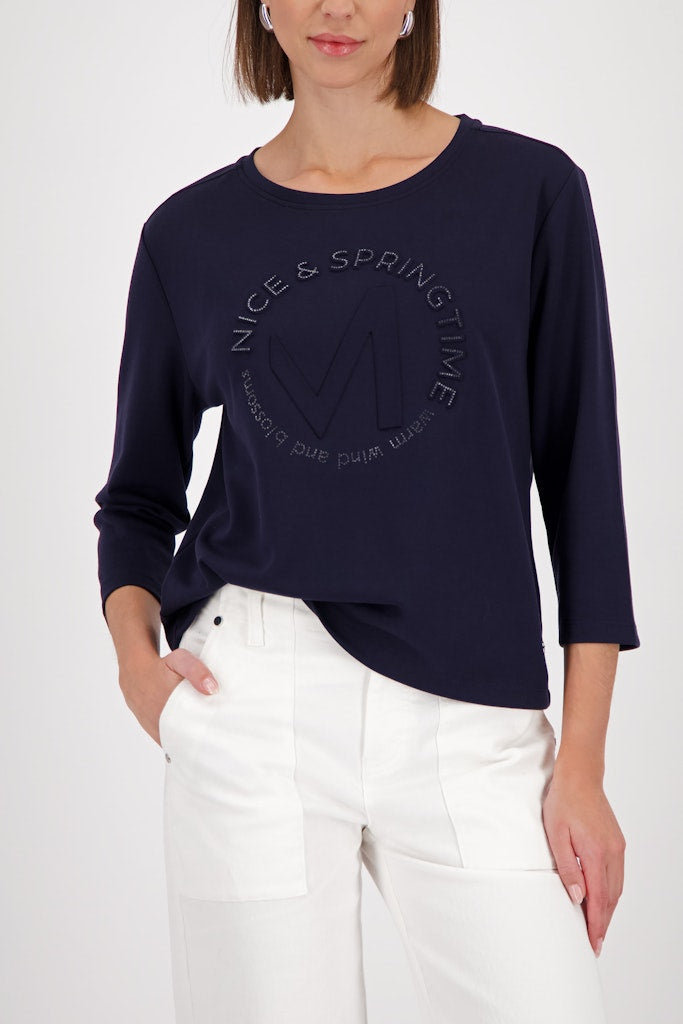 Monari Navy Emblem Top