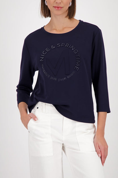 Monari Navy Emblem Top
