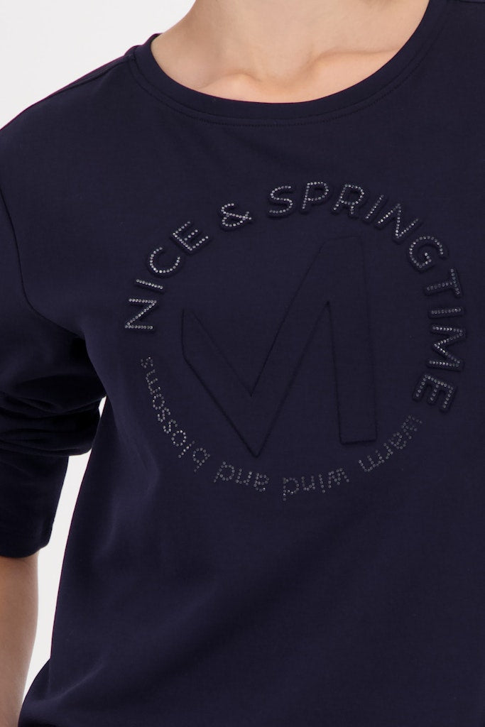 Monari Navy Emblem Top