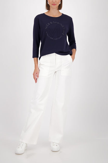 Monari Navy Emblem Top