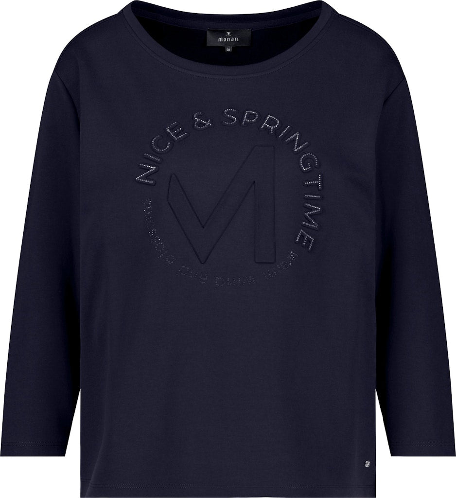 Monari Navy Emblem Top