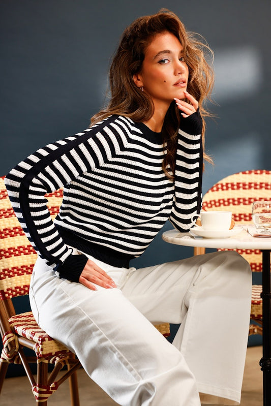 Monari Marine Striped Pullover
