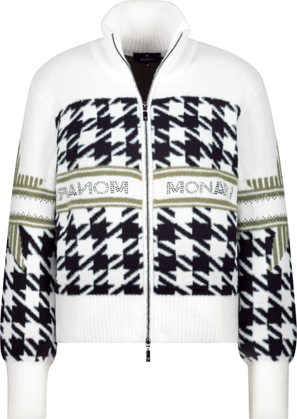 Monari Houndstooth cardigan