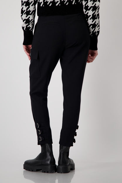 Monari Black Cargo Trousers