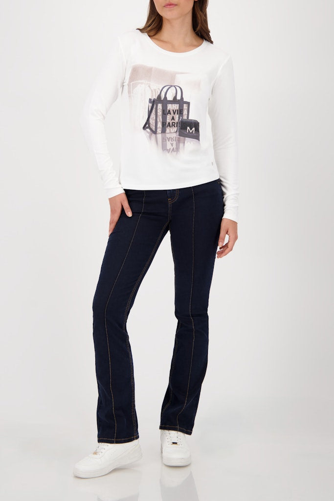 Monari Graphic Print Bag Top