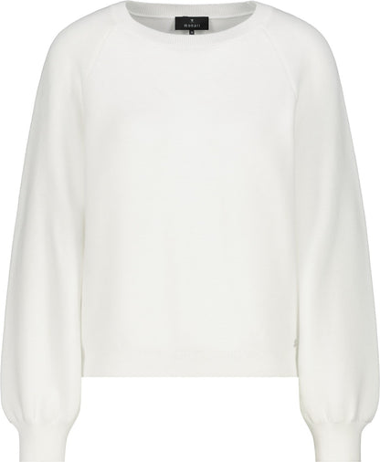 Monari Off White Basic Sweater