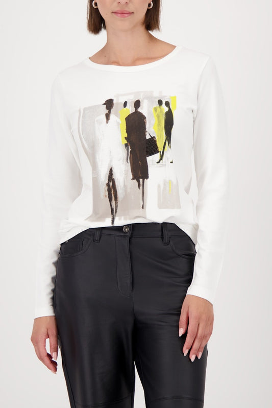 Monari Silhouette Print Top