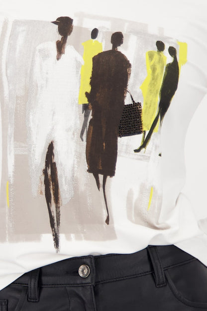 Monari Silhouette Print Top