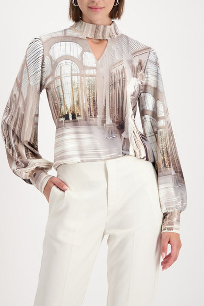 Monari Almond Toned Blouse