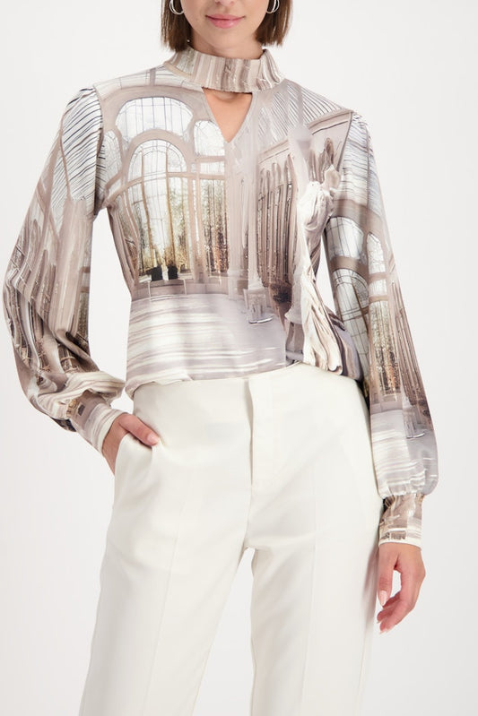 Monari Almond Toned Blouse