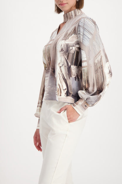 Monari Almond Toned Blouse