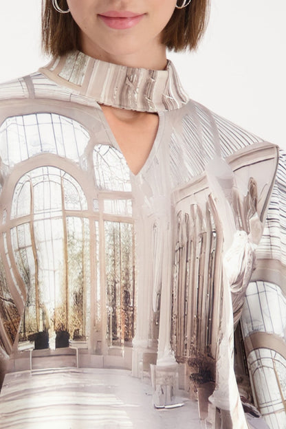 Monari Almond Toned Blouse