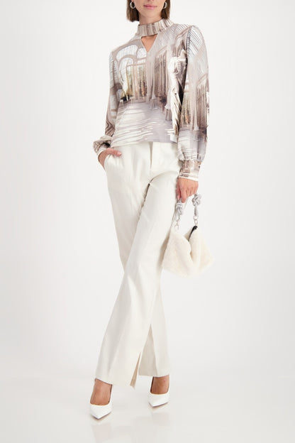 Monari Almond Toned Blouse