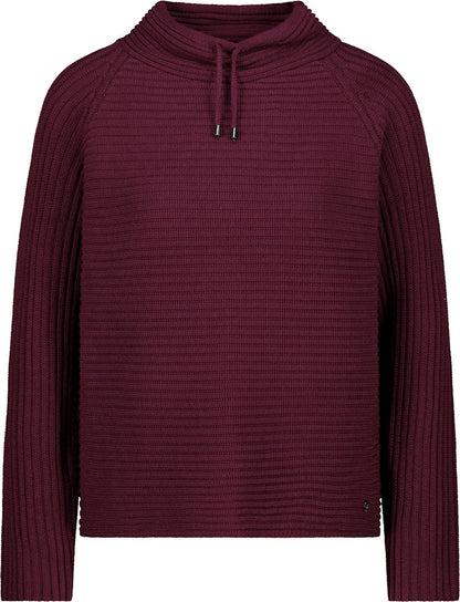 Monari Bordeaux Ribbed Pullover