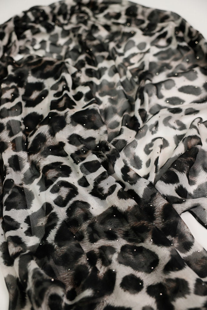 Monari Leopard Print Scarf