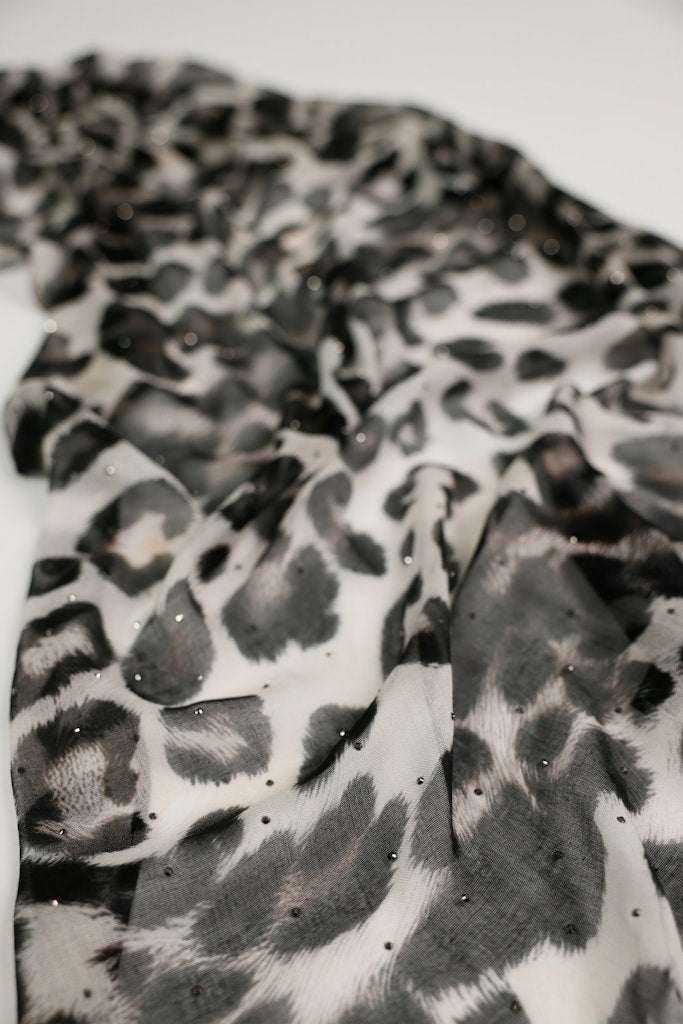 Monari Leopard Print Scarf