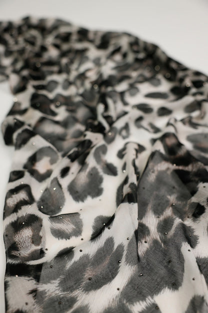 Monari Leopard Print Scarf
