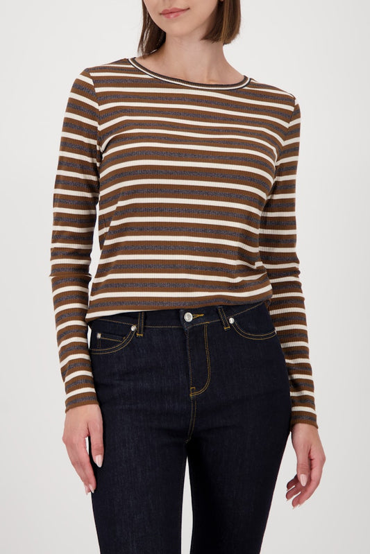 Monari Whisky Striped Top