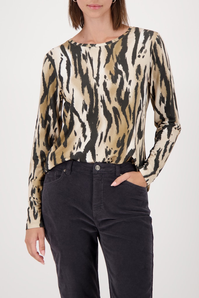 Monari Tiger Print Top