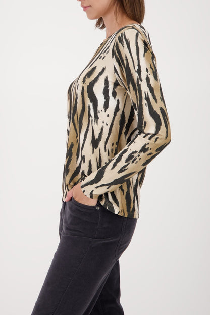 Monari Tiger Print Top