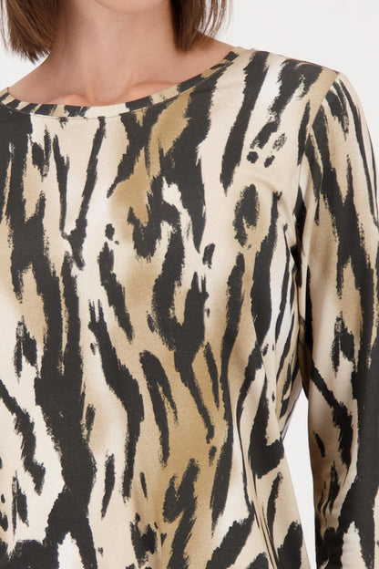 Monari Tiger Print Top