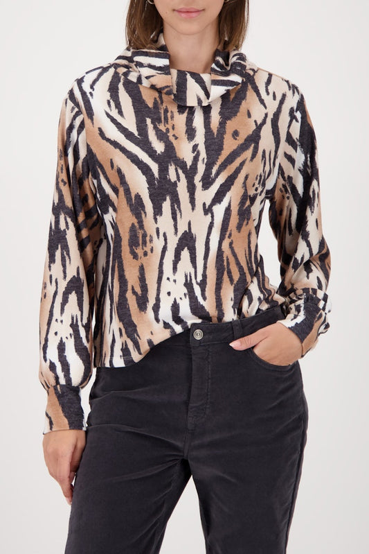Monari Tiger Print Sweatshirt