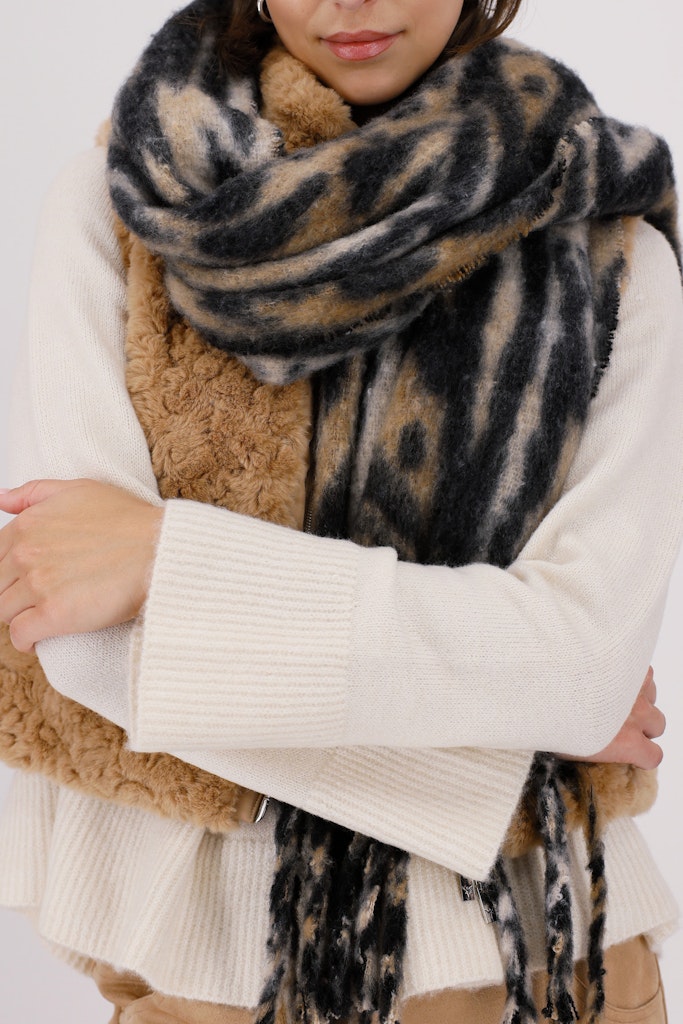 Monari Tiger Print Scarf