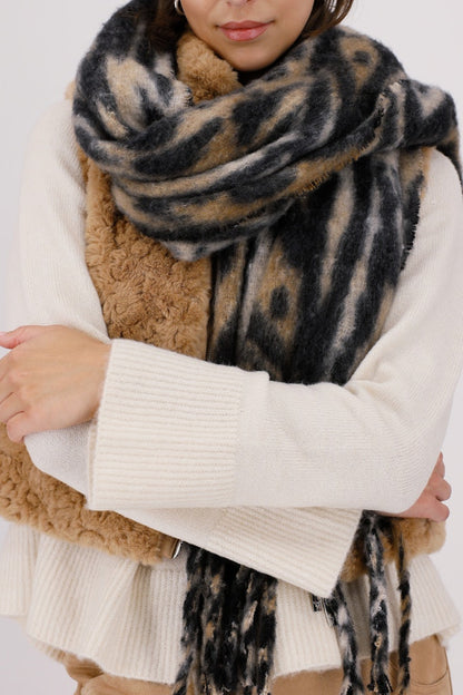 Monari Tiger Print Scarf