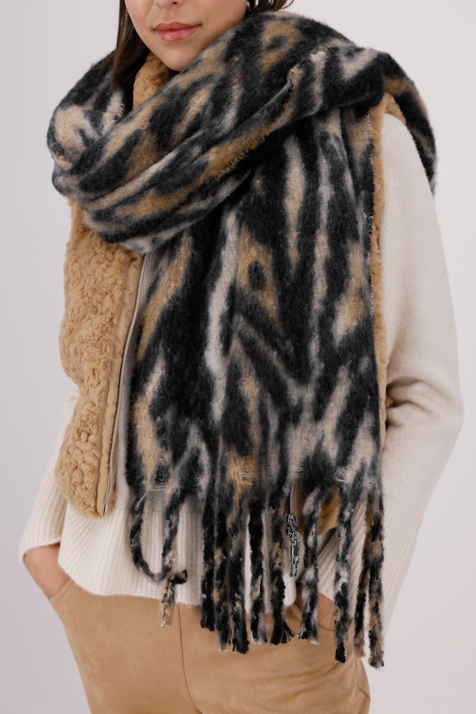 Monari Tiger Print Scarf