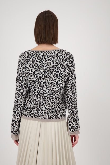 Monari Animal Print Sweater