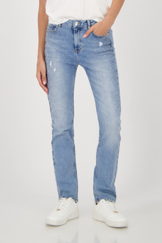 Monari Blue Embellished Jeans