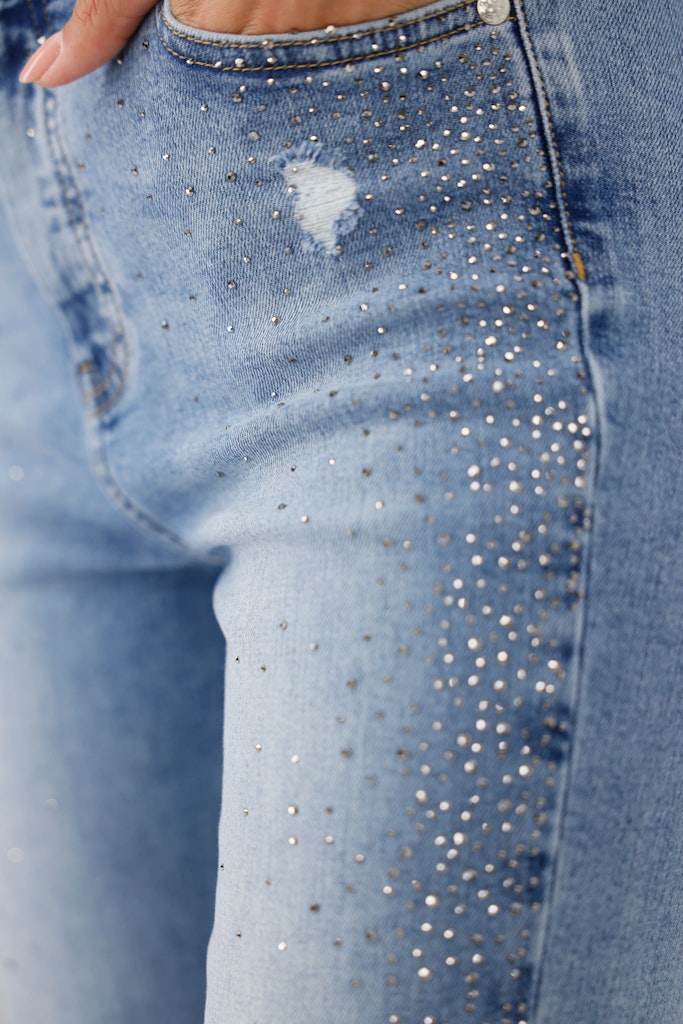 Monari Blue Embellished Jeans