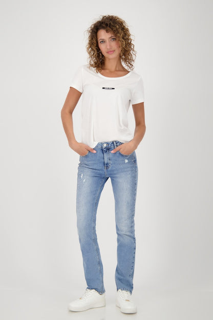 Monari Blue Embellished Jeans