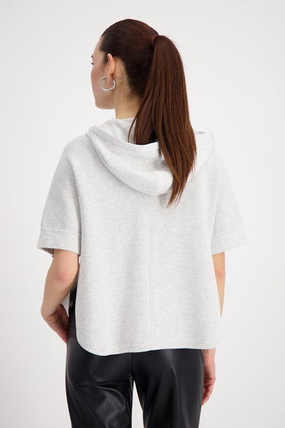 Monari Grey Short Sleeve Hoodie
