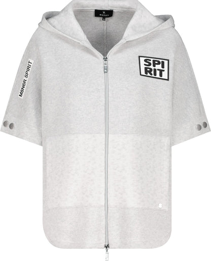 Monari Grey Short Sleeve Hoodie