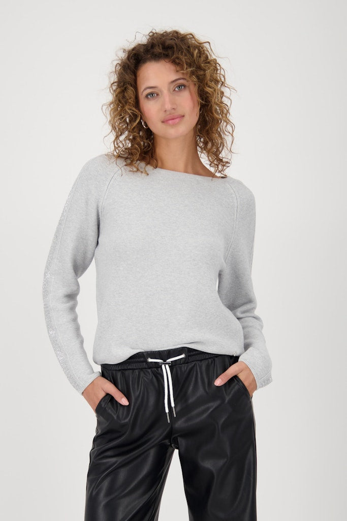 Monari Ash Grey Melange Sweater