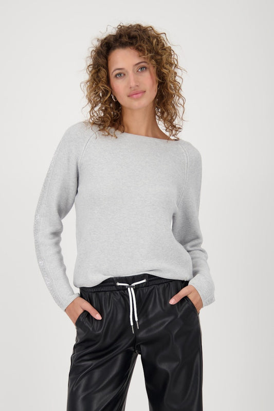 Monari Ash Grey Melange Sweater