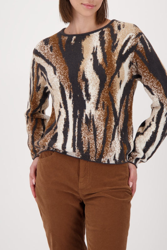 Monari Tiger Print Pullover