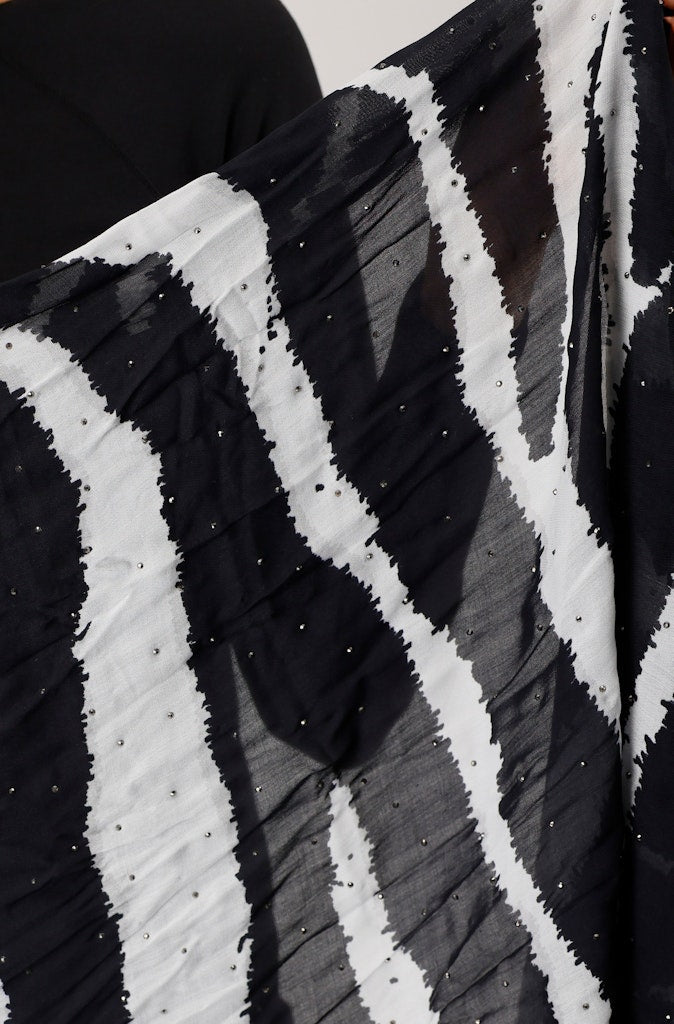Monari Zebra Print Scarf
