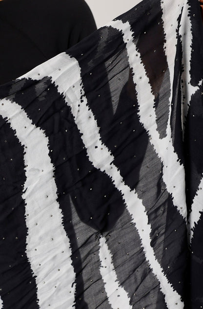 Monari Zebra Print Scarf