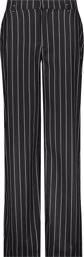 Monari Black Striped Trousers