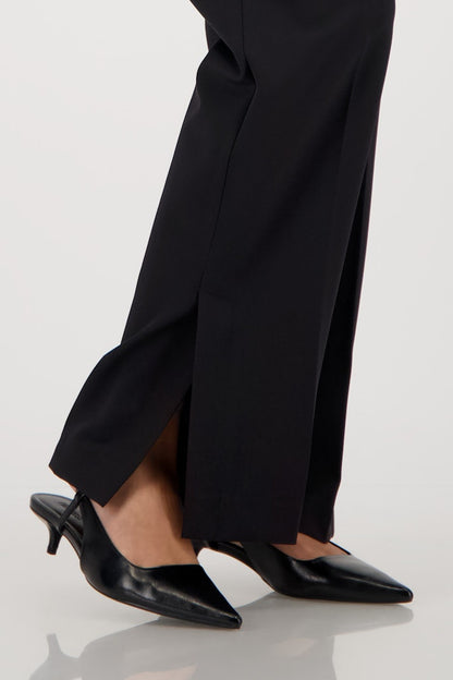 Monari Black Straight Leg Trousers