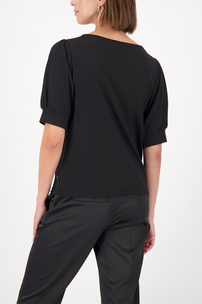 Monari Black Short Sleeve Sweater