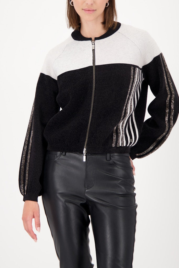 Monari Black Colourblock Jacket